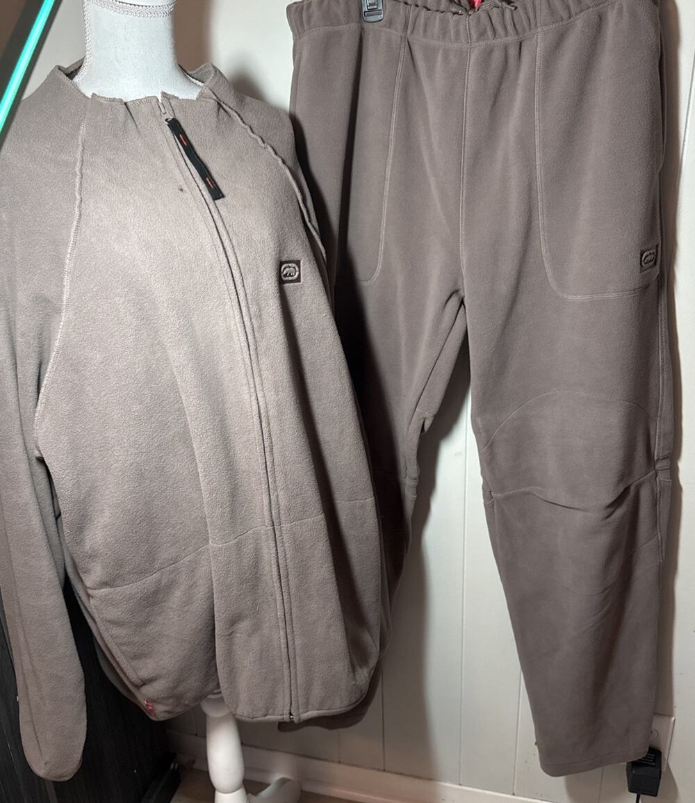 Ecko Unltd Track Suit Set Mens XXL Green SWEATPANTS Vintage Y2K Rare Find CC1